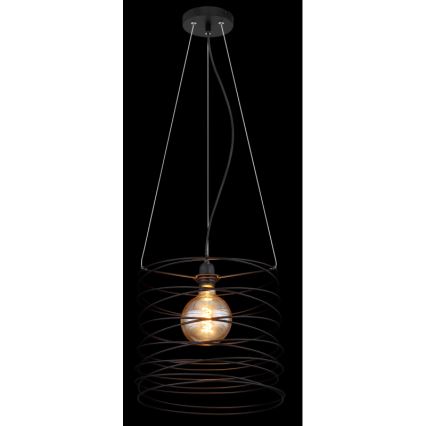 Globo 15640H - Pakabinamas šviestuvas ant laido TILLY 1xE27/60W/230V juodas