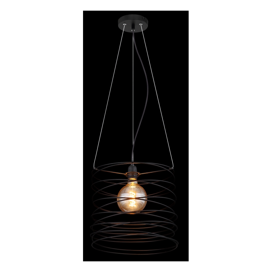 Globo 15640H - Pakabinamas šviestuvas ant laido TILLY 1xE27/60W/230V juodas
