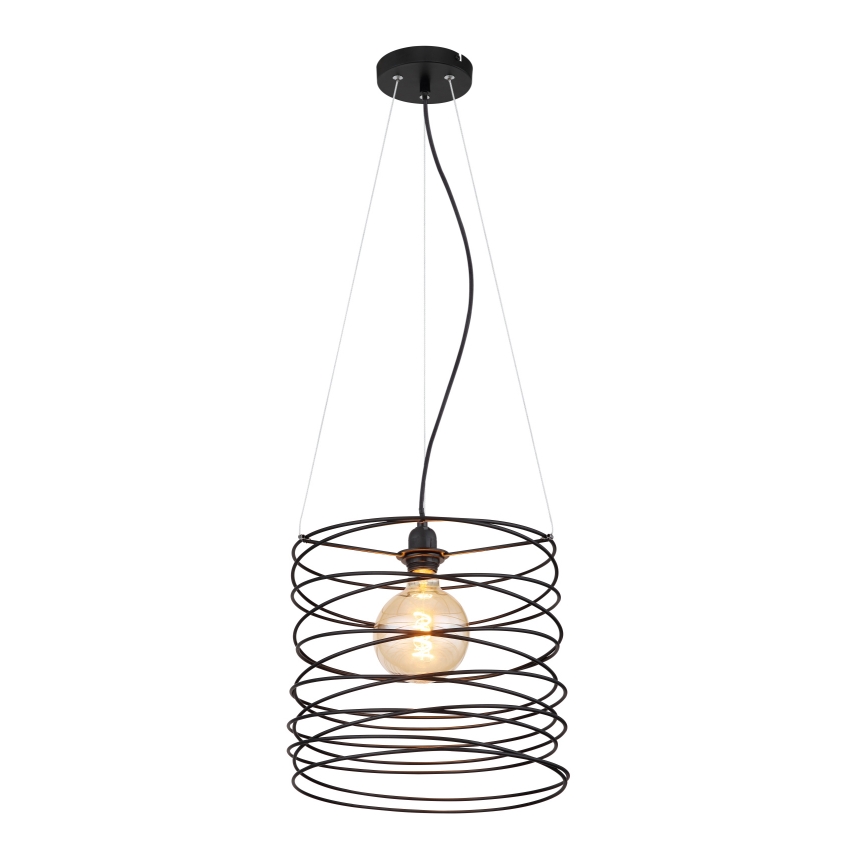 Globo 15640H - Pakabinamas šviestuvas ant laido TILLY 1xE27/60W/230V juodas