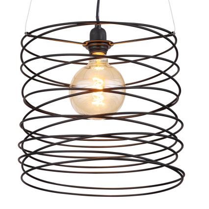 Globo 15640H - Pakabinamas šviestuvas ant laido TILLY 1xE27/60W/230V juodas