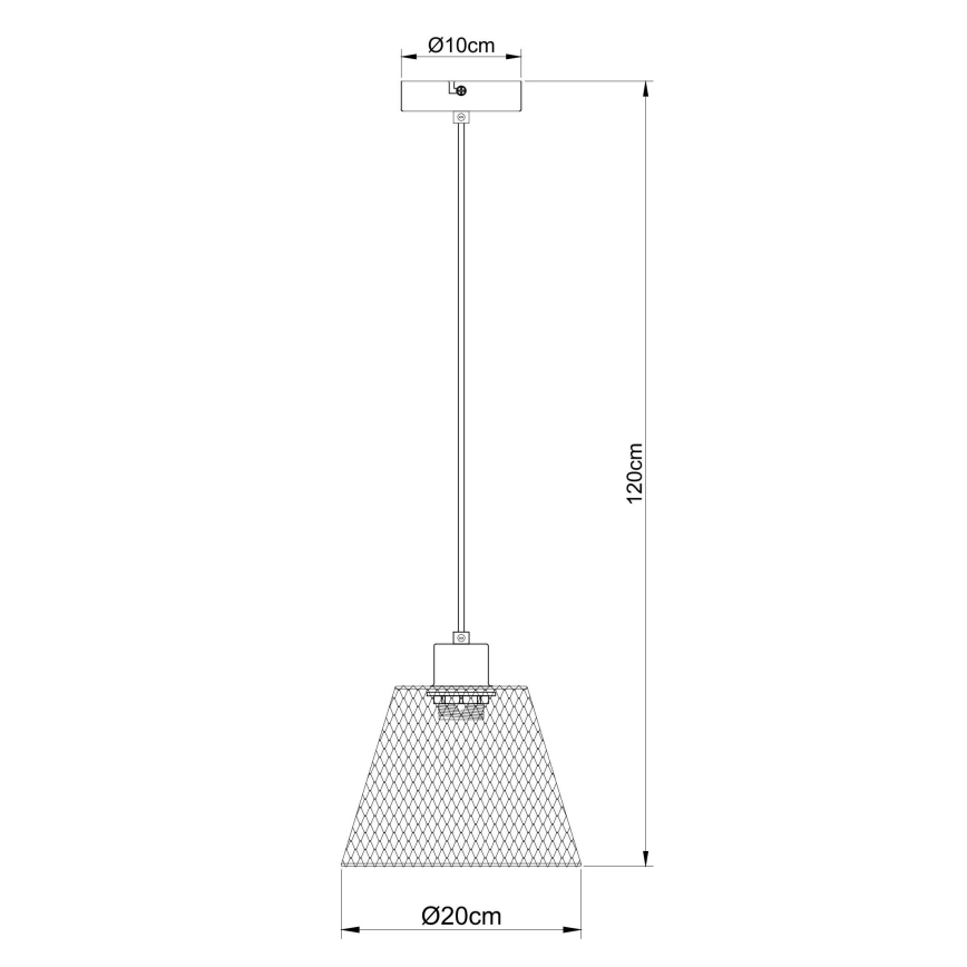 Globo - Pakabinamas sietynas 1xE27/40W/230V diametras 20 cm