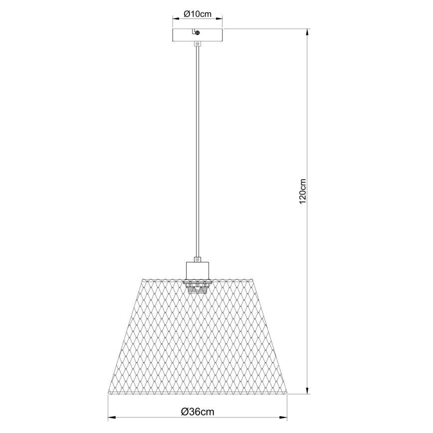 Globo - Pakabinamas sietynas 1xE27/40W/230V diametras 36 cm