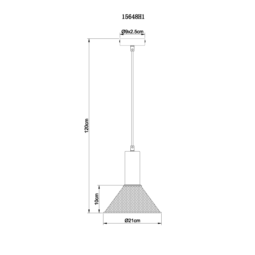 Globo - Pakabinamas sietynas 1xE27/60W/230V juoda