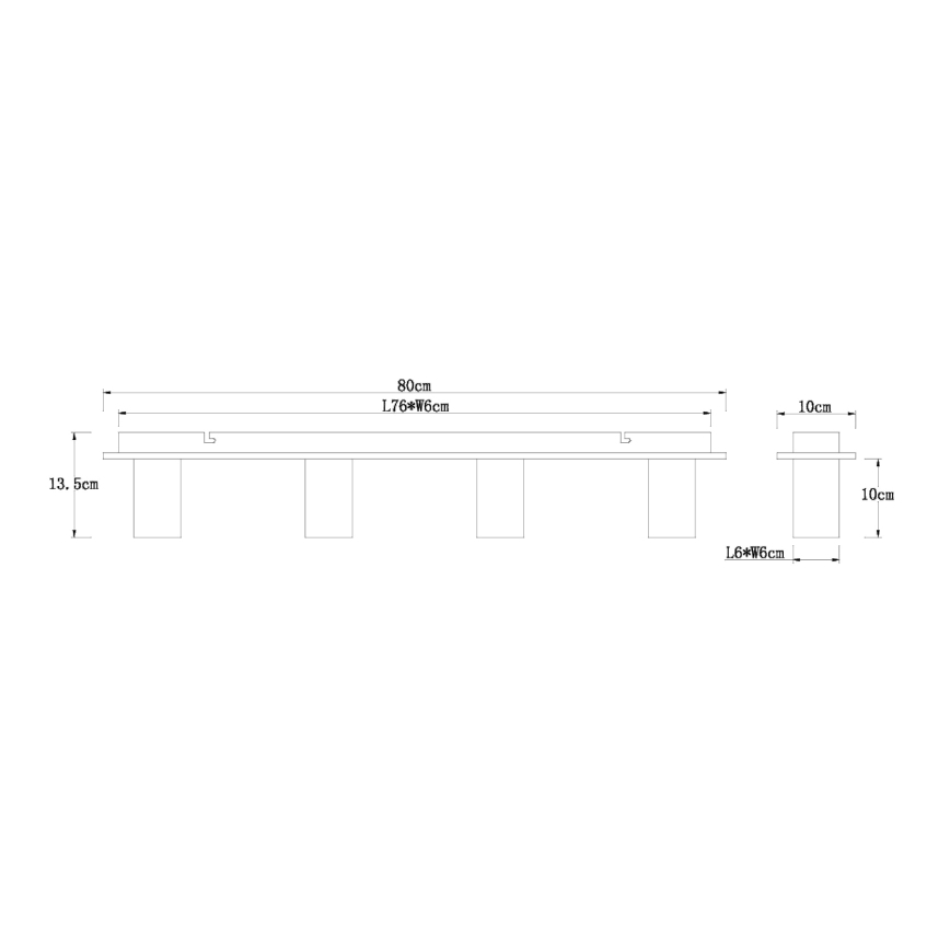 Globo 15655-4D - Lubinis šviestuvas ERNA 4xE27/60W/230V