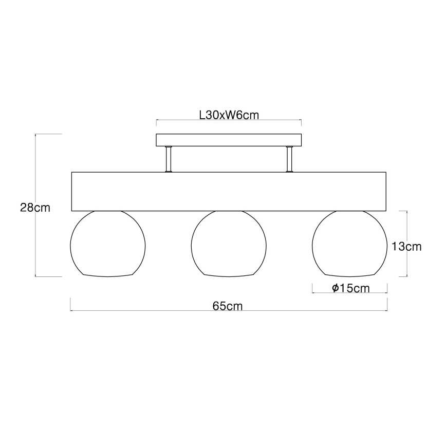 Globo - Lubinis šviestuvas 3xE27/40W/230V