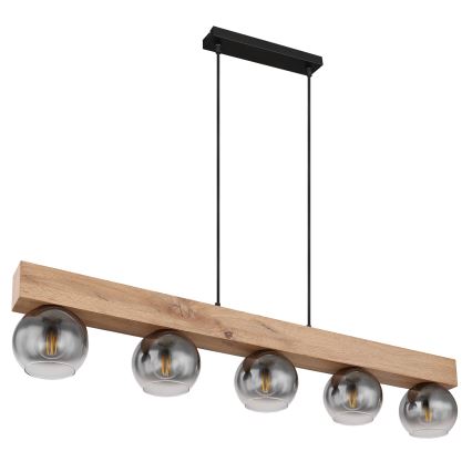 Globo - Pakabinamas šviestuvas su viela 5xE27/40W/230V