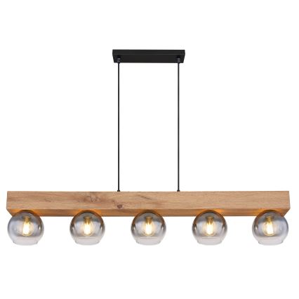 Globo - Pakabinamas šviestuvas su viela 5xE27/40W/230V