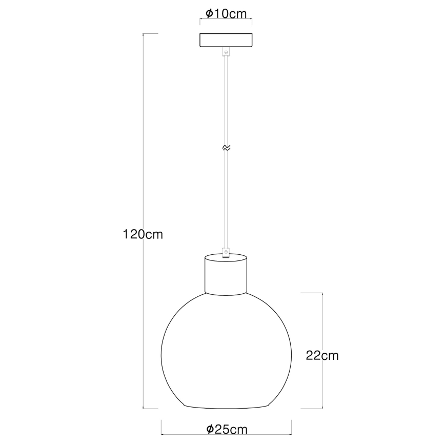 Globo - Pakabinamas šviestuvas su laidu 1xE27/40W/230V