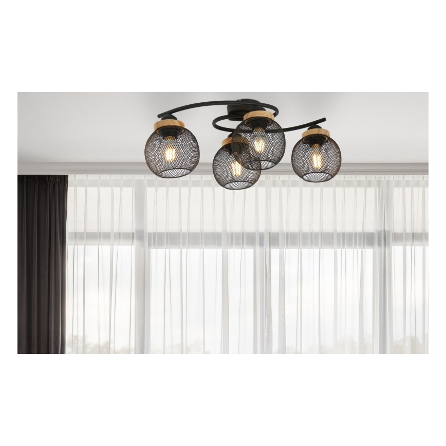 Globo - Ant pagrindo montuojamas sietynas 4xE27/60W/230V