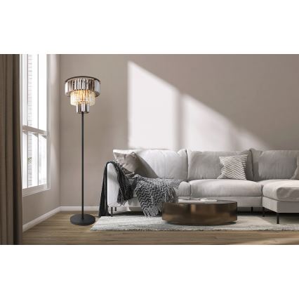 Globo - Toršeras 3xE27/40W/230V diametras 40 cm juoda