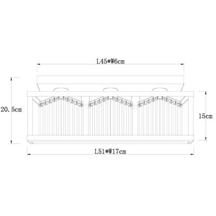 Globo - Tvirtinamas sietynas 3xE27/40W/230V