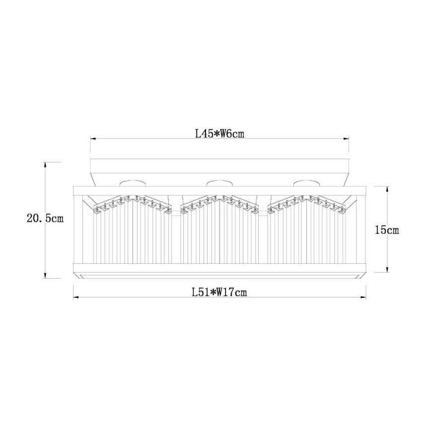 Globo - Tvirtinamas sietynas 3xE27/40W/230V