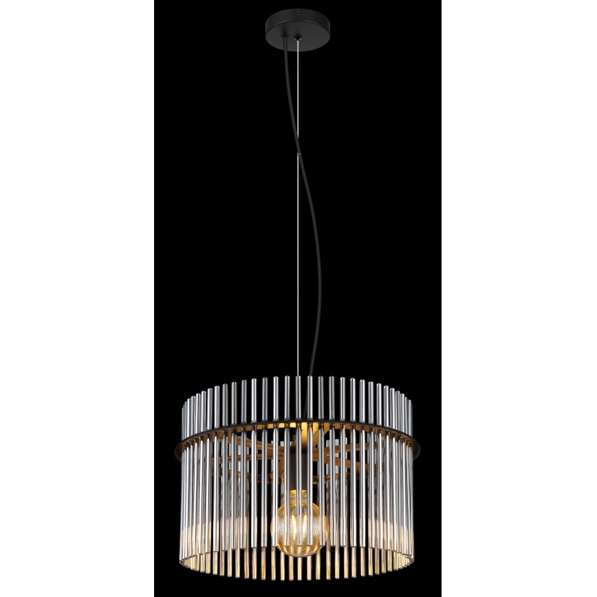 Globo - Pakabinamas sietynas 1xE27/60W/230V diametras 40 cm juoda