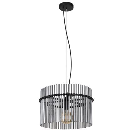 Globo - Pakabinamas sietynas 1xE27/60W/230V diametras 40 cm juoda