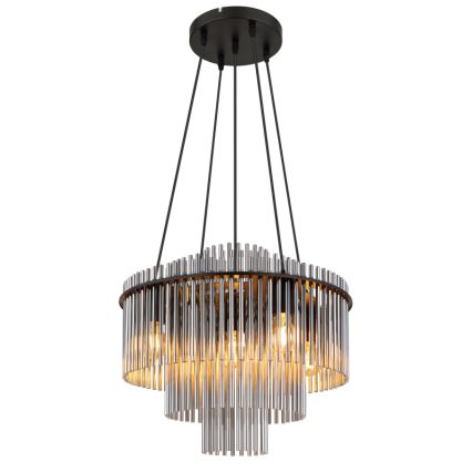 Globo - Pakabinamas šviestuvas ant laido 5xE27/60W/230V juodas