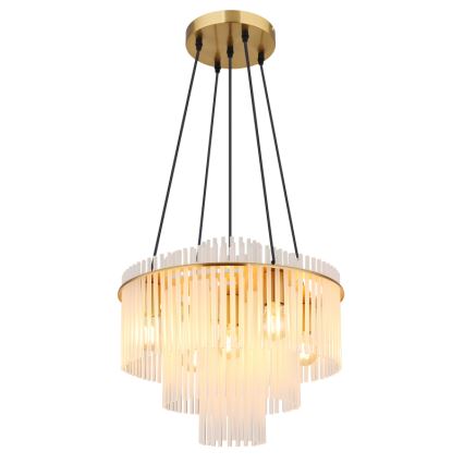Globo - Pakabinamas šviestuvas ant laido 5xE27/60W/230V auksinis