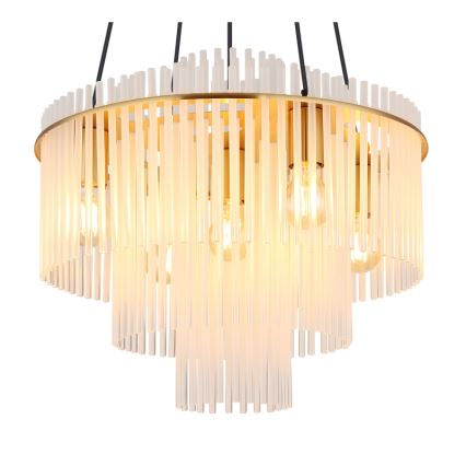 Globo - Pakabinamas šviestuvas ant laido 5xE27/60W/230V auksinis