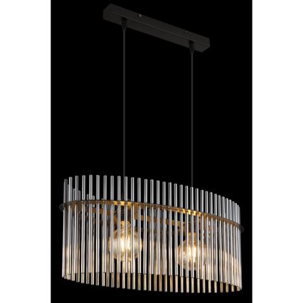Globo - Pakabinamas sietynas 2xE27/60W/230V juoda