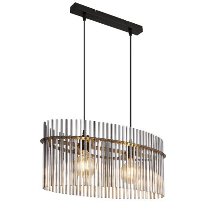 Globo - Pakabinamas sietynas 2xE27/60W/230V juoda