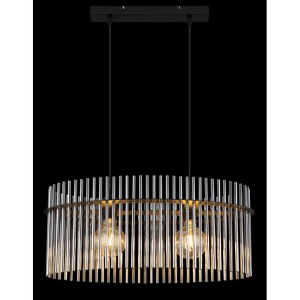 Globo - Pakabinamas sietynas 2xE27/60W/230V juoda