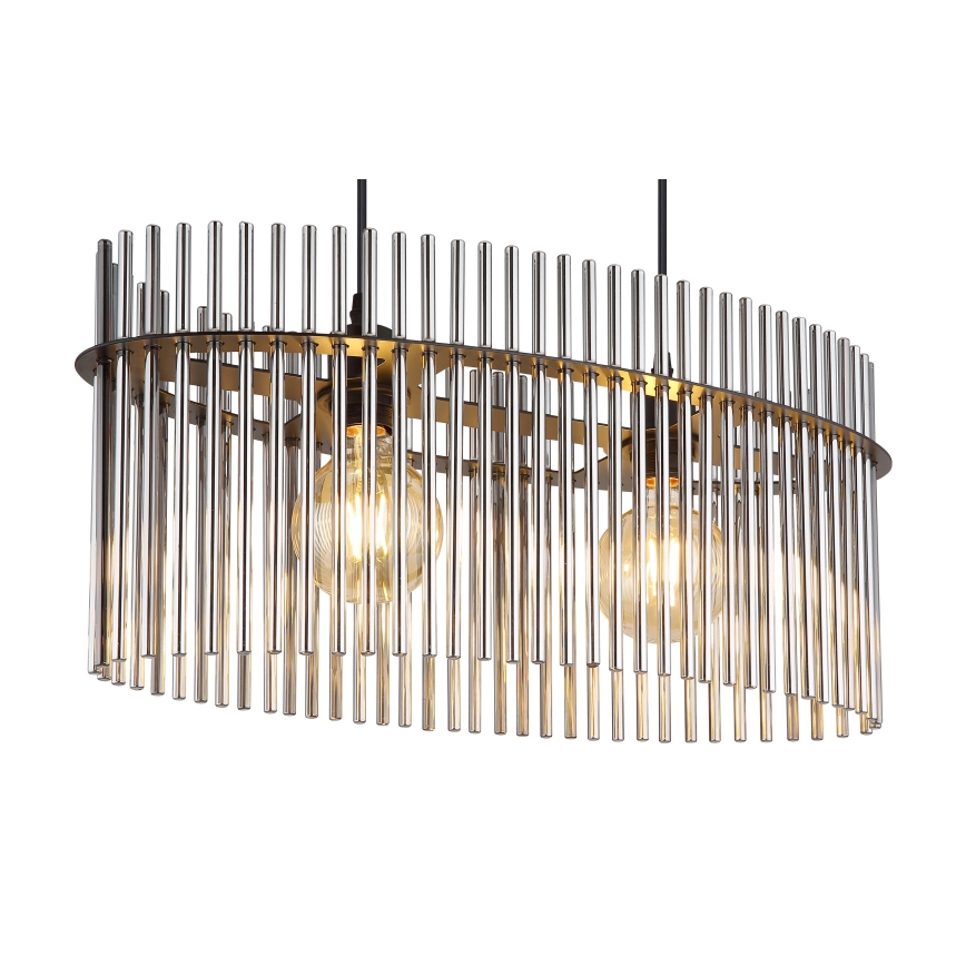 Globo - Pakabinamas sietynas 2xE27/60W/230V juoda