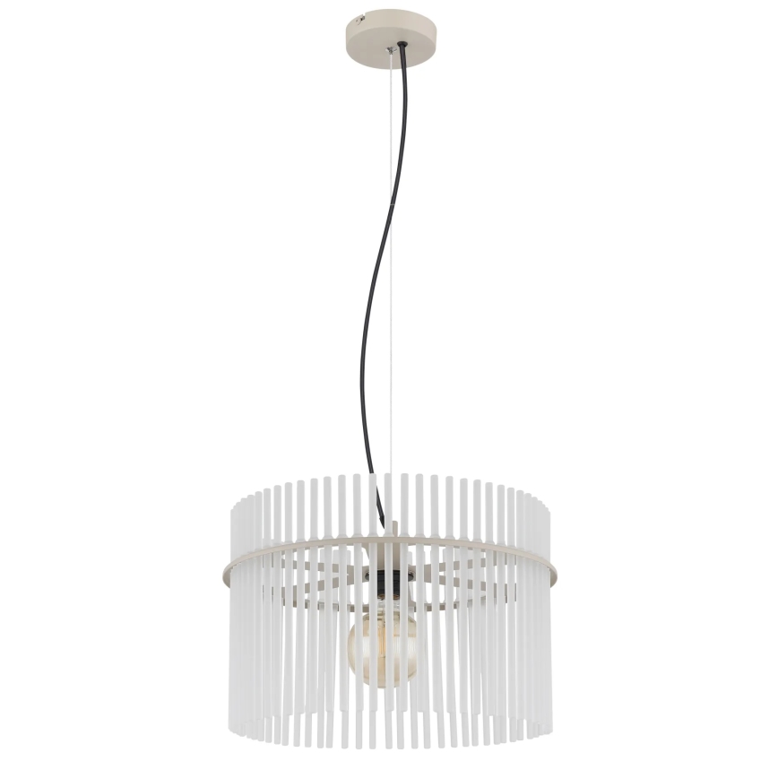 Globo - Pakabinamas šviestuvas su laidu 1xE27/60W/230V, skersmuo 40 cm, kreminės spalvos