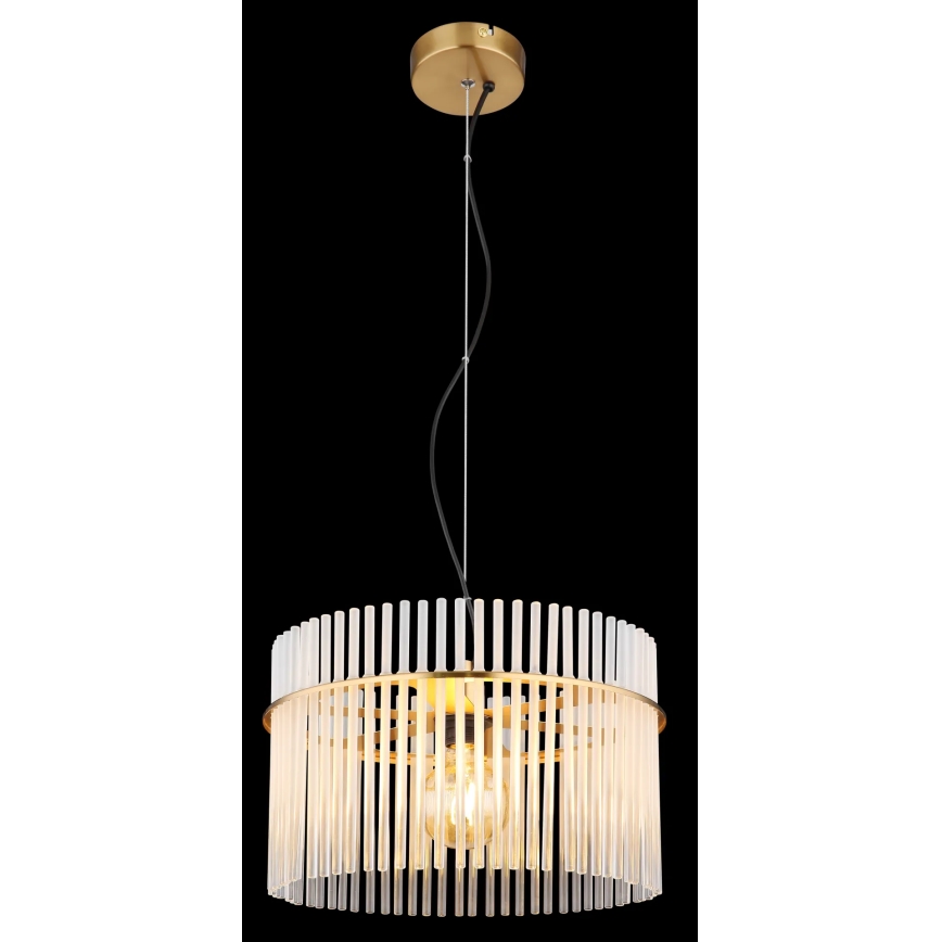 Globo - Pakabinamas sietynas 1xE27/60W/230V diametras 40 cm auksas