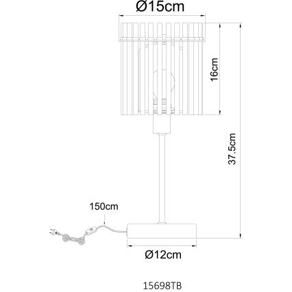 Globo - Stalinis šviestuvas 1xE14/40W/230V