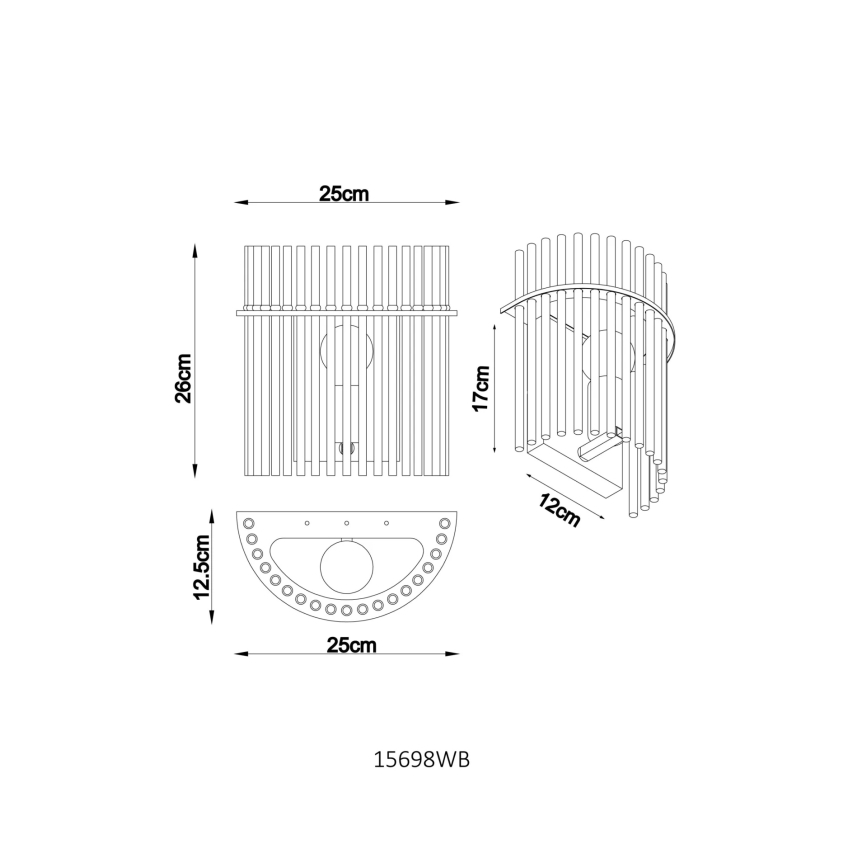 Globo - Sieninis šviestuvas 1xE27/60W/230V
