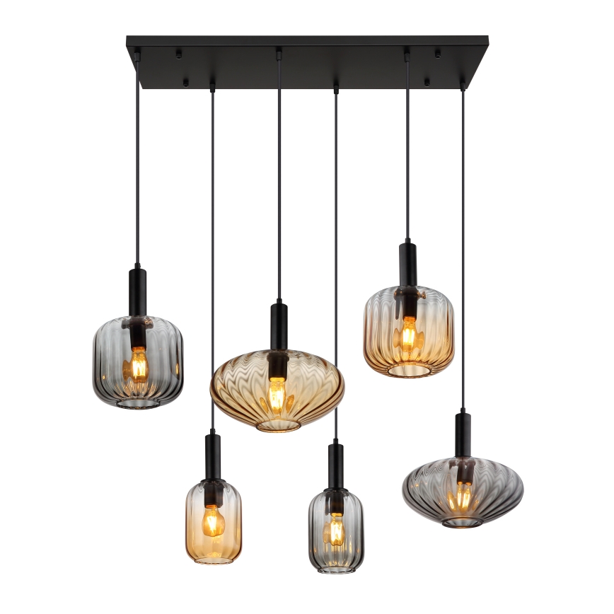 Globo - Pakabinamas šviestuvas su laidu 6xE27/60W/230V