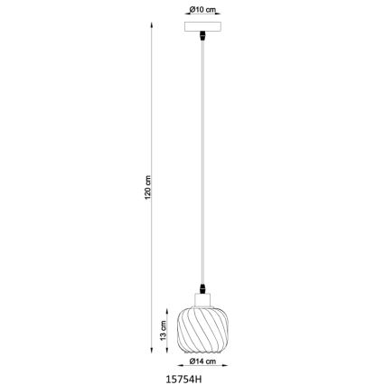 Globo - Pakabinamas sietynas 1xE27/25W/230V diametras 14 cm