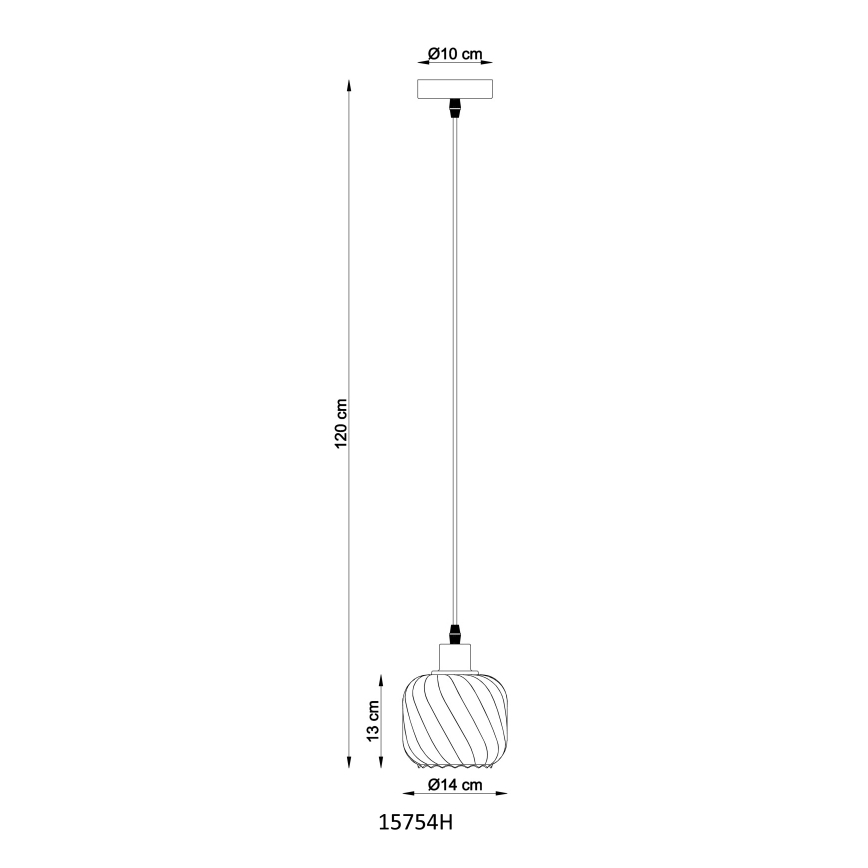 Globo - Pakabinamas sietynas 1xE27/25W/230V diametras 14 cm