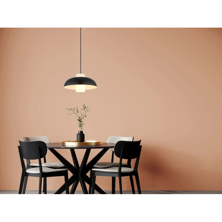 Globo - pakabinamas šviestuvas ant laido 1xE27/60W/230V juoda