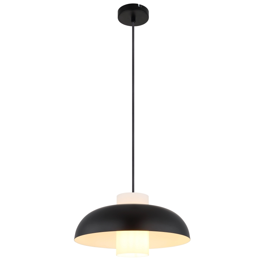 Globo - pakabinamas šviestuvas ant laido 1xE27/60W/230V juoda