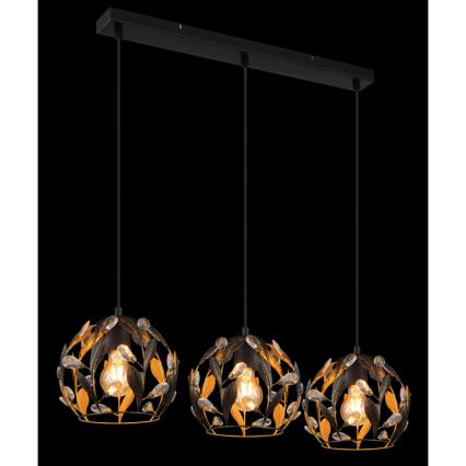 Globo - Pakabinama liustra su laidu 3xE27/40W/230V
