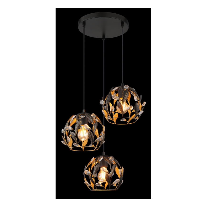 Globo - Pakabinamas sietynas 3xE27/40W/230V diametras 41 cm
