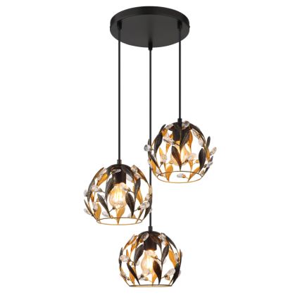 Globo - Pakabinamas sietynas 3xE27/40W/230V diametras 41 cm