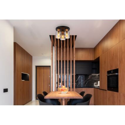 Globo - prigludęs lubų šviestuvas 3xE27/25W/230V, skersmuo 30 cm