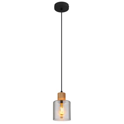 Globo - Pakabinamas sietynas 1xE27/25W/230V juoda diametras 12 cm