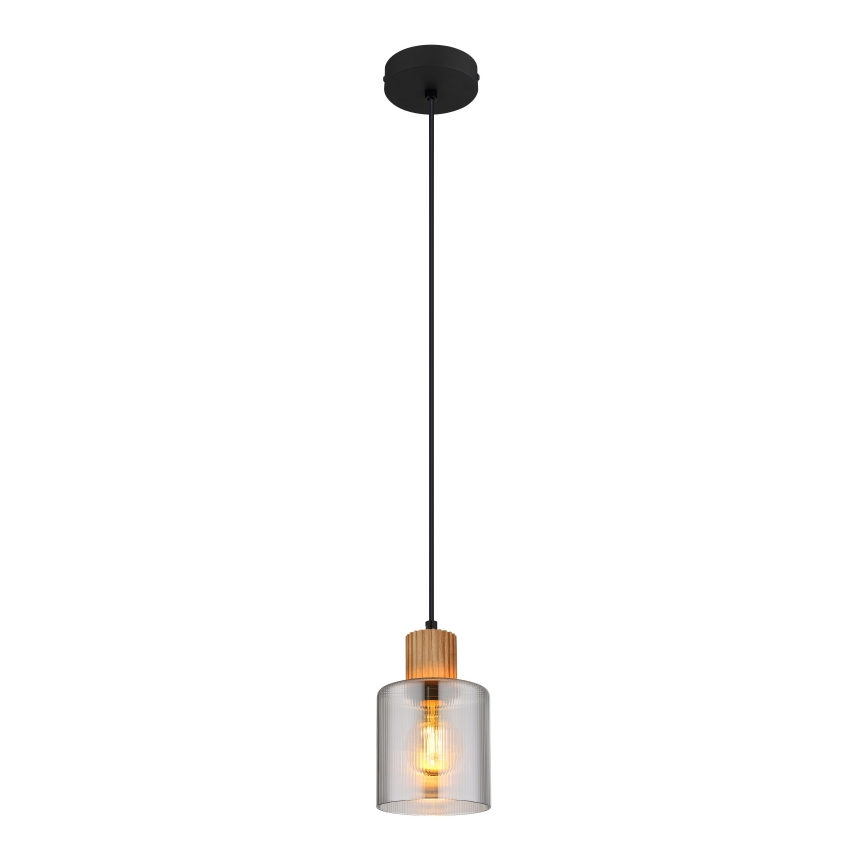 Globo - Pakabinamas sietynas 1xE27/25W/230V juoda diametras 12 cm