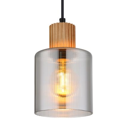 Globo - Pakabinamas sietynas 1xE27/25W/230V juoda diametras 12 cm