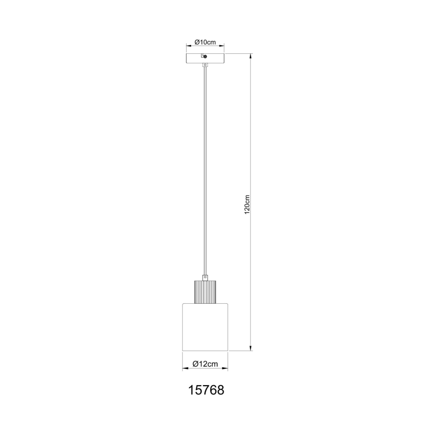 Globo - Pakabinamas sietynas 1xE27/25W/230V juoda diametras 12 cm