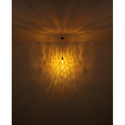 Globo - Pakabinamas sietynas 1xE27/60W/230V diametras 21 cm oranžinė
