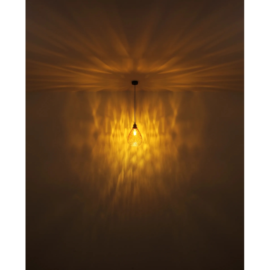 Globo - Pakabinamas sietynas 1xE27/60W/230V diametras 21 cm oranžinė