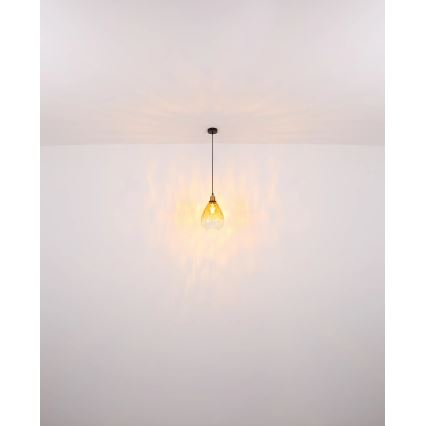 Globo - Pakabinamas sietynas 1xE27/60W/230V diametras 21 cm oranžinė
