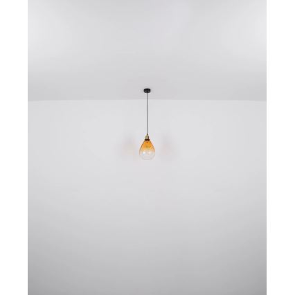 Globo - Pakabinamas sietynas 1xE27/60W/230V diametras 21 cm oranžinė