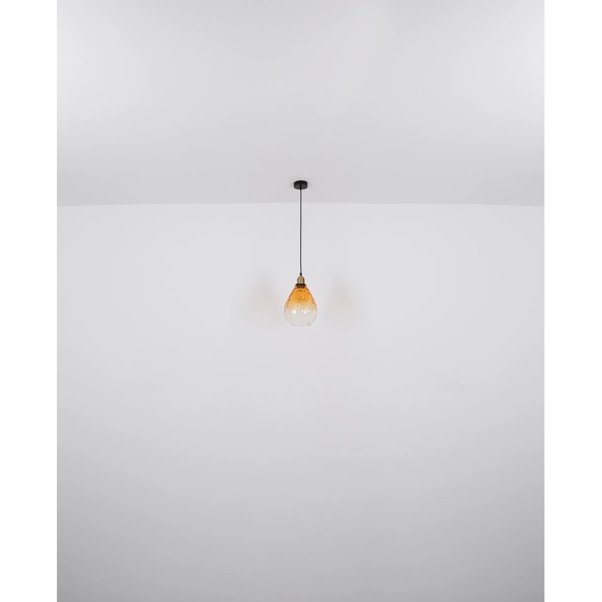 Globo - Pakabinamas sietynas 1xE27/60W/230V diametras 21 cm oranžinė