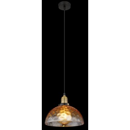 Globo - Pakabinamas sietynas 1xE27/60W/230V diametras 25 cm oranžinė