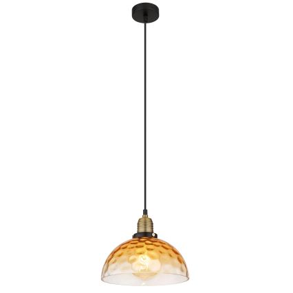Globo - Pakabinamas sietynas 1xE27/60W/230V diametras 25 cm oranžinė