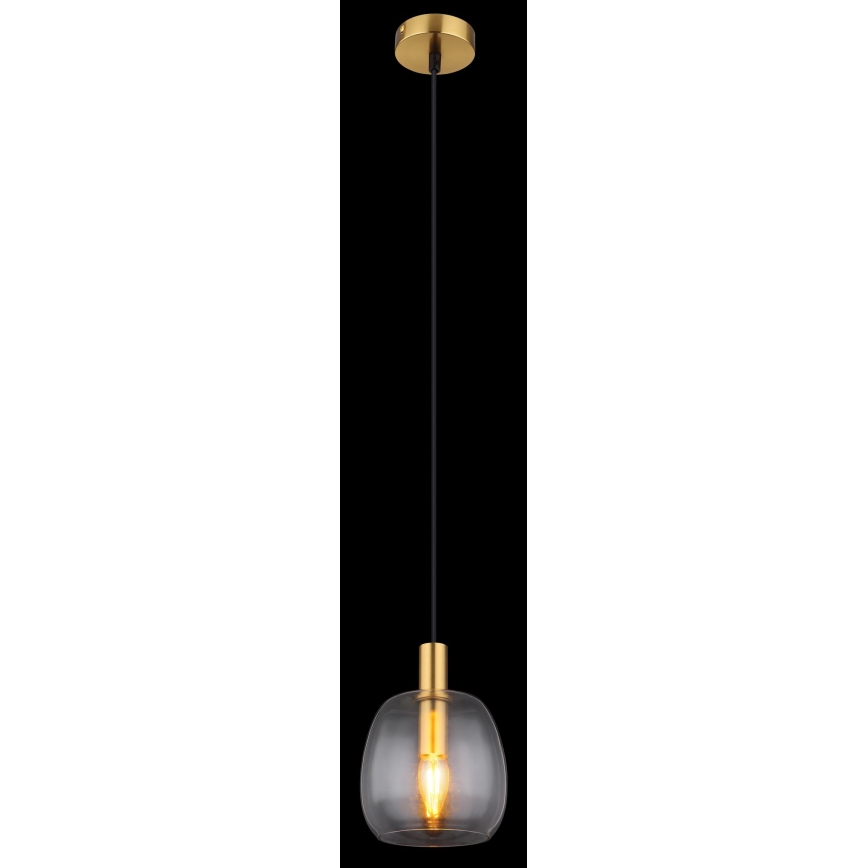 Globo - Pakabinamas sietynas 1xE14/40W/230V diametras 16 cm žalvaris